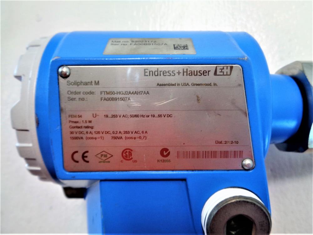 Endress Hauser Soliphant M Level Switch FTM50-HGJ2A4AH7AA